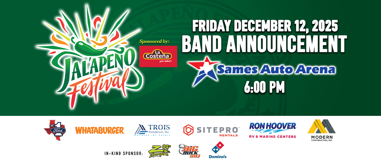 Jalapeno Festival - Band Annoucnement